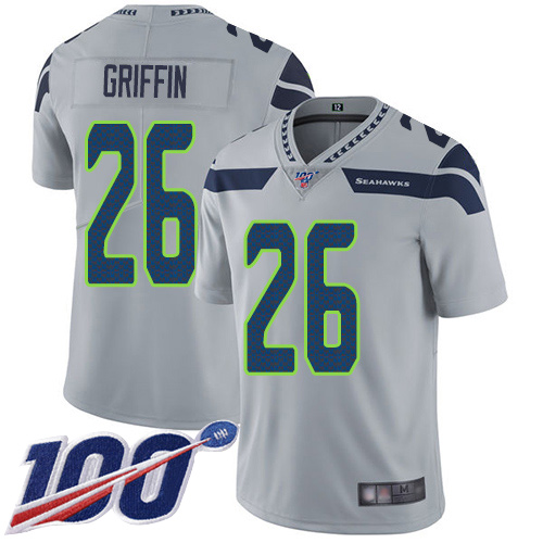 Seattle Seahawks Limited Grey Men Shaquill Griffin Alternate Jersey NFL Football #26 100th Season Vapor Untouchable->seattle seahawks->NFL Jersey